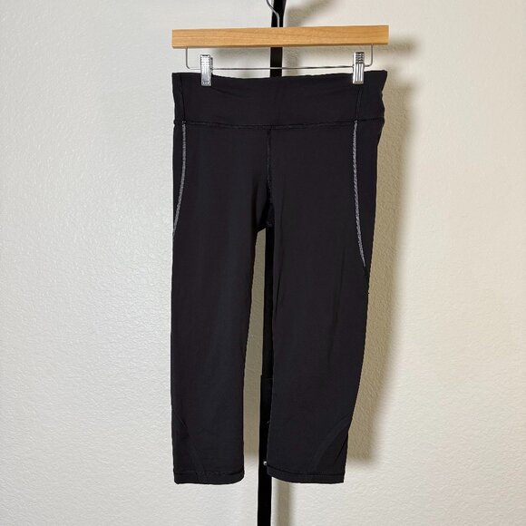 Lululemon Crop Legging Black 6 - Picture 1 of 3